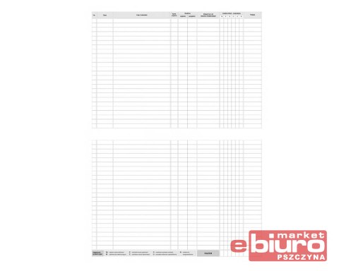 EWIDENCJA WYJŚĆ W GODZIN. SŁUŻ. 574-1