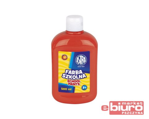 FARBA SZKOLNA ASTRA 500ML CZERWONA