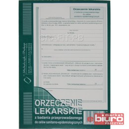 ORZECZENIE LEKARSKIE A5 855-3