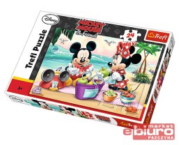 PUZZLE 24 MAXI PIKNIK NA PLAŻY MICKEY TREFL 14236