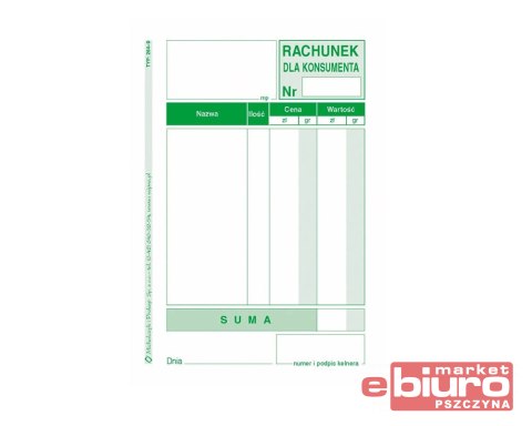 RACHUNEK DLA KONSUMENTA A7 264-9