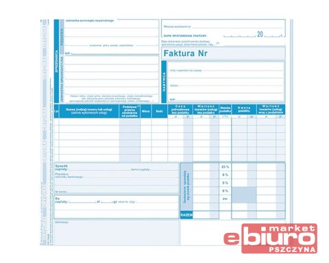 FAKTURA 2/3 A-4 (O+2K) - J.SAM.TER. 118-2E
