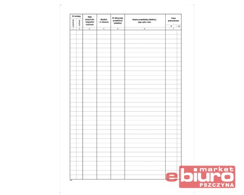 KSIĘGA INWENTARZOWA PŁÓTNO 715-A