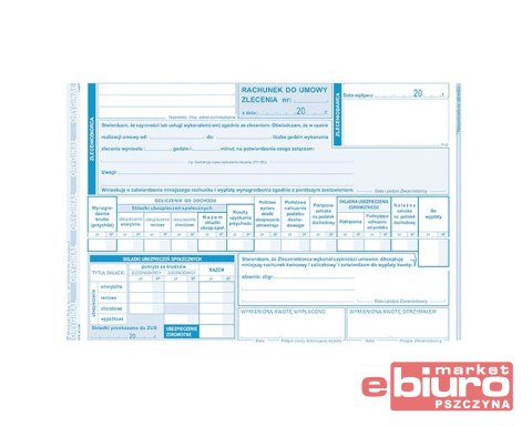 RACHUNEK DO UMOWY ZLECENIE A5(O+K) 511-3R