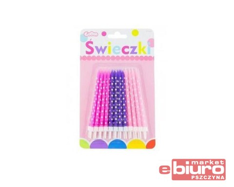 ŚWIECZKA GROCHY DLA DZIEWCZYNEK 24/24 GODAN