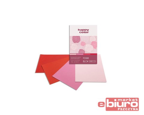 BLOK DECO ROSE HAPPY COLOR A5 20 KARTEK 170G