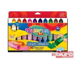 FLAMASTRY JUMBO MEGA COLORINO 10 KOLORÓW