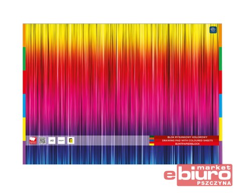 BLOK RYSUNKOWY KOLOR A3 20 KARTEK INTERDRUK