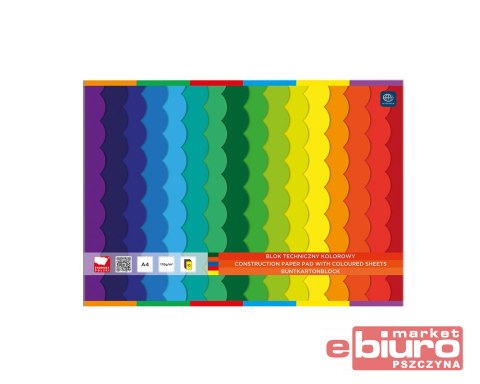 BLOK TECHNICZNY KOLOR A4 INTERDRUK