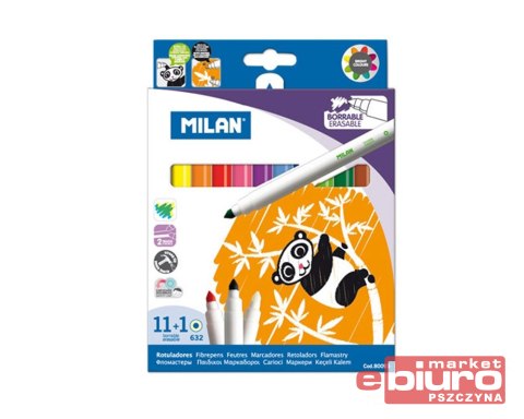 FLAMASTRY WYMAZYWALNE ZE STOŻ. KOŃ. 12 SZT 80093