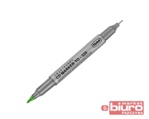 MARKER DO CD DWUSTRONNY 0,5-0,8MM ZIELONY TO-320 TOMA