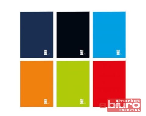 ZESZYT A5 60 KARTEK W KRATKĘ INTERDRUK ONE COLOR