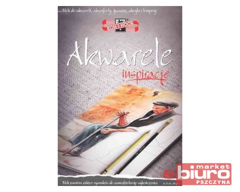 BLOK INSPIRACJE 1 AKWARELE A4 20 KARTEK 320G