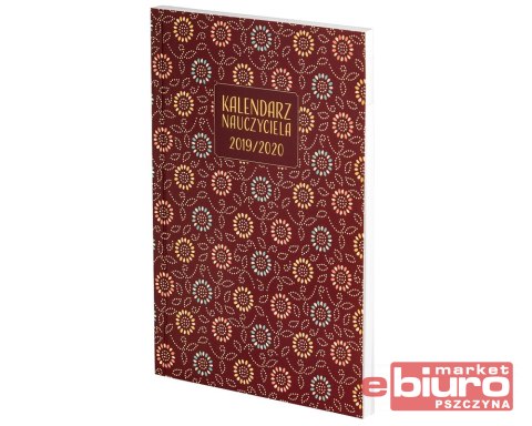 KALENDARZ NAUCZYCIELA B6 TYG. PCV MOTYLE