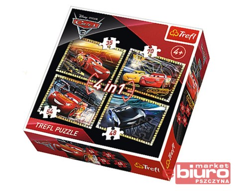 PUZZLE 4W1 AUTA 3 TREFL 34276