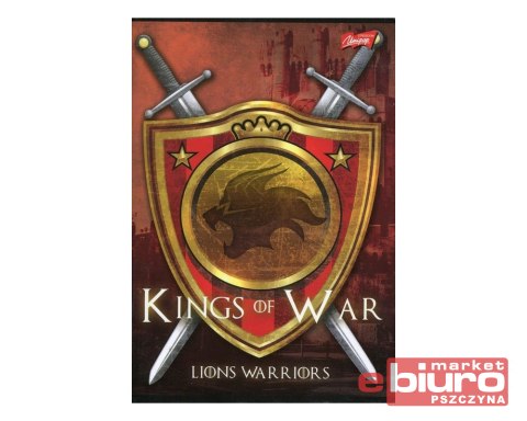 ZESZYT A5 80 KARTEK GŁADKI LAMINOWANY STRZEGOM