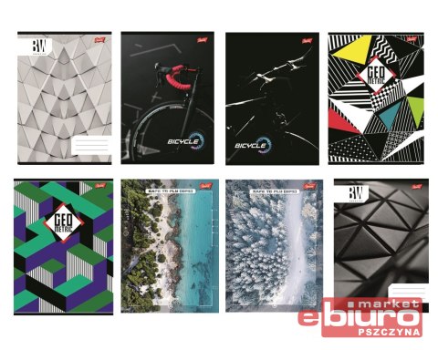 ZESZYT A5 80 KARTEK KRATKA LAMINOWANY STRZEGOM