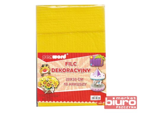 FILC DEKORACYJNY MIX KOLORÓW A4 20X30 A'10