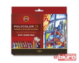 KREDKI POLYCOLOR 3834 24 KOLORY KOH-I-NOOR