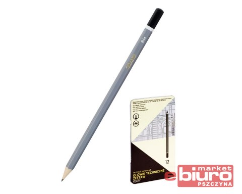 OŁÓWKI TECHNICZNE GRAND METALOWE PUDEŁKO A'12