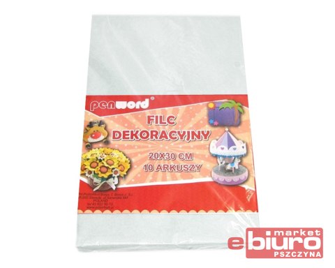 FILC DEKORACYJNY BIAŁY 20X30 A'10 YF660 PSH