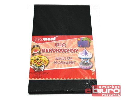 FILC DEKORACYJNY CZARNY 20X30 A'10 YF659 PSH
