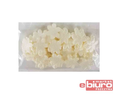 APLIKACJE AŻUROWE KWIATEK PEŁNY ŚREDNI,1MB, KREM