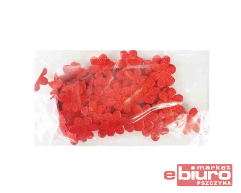 APLIKACJE AŻUROWE KWIATEK PEŁNY ŚREDNI1MB CZERWONY