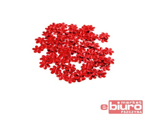 CEKINY KWIATKI MAŁE 8MM/5G CZERWONE