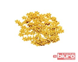 CEKINY KWIATKI MAŁE 8MM/5G ZŁOTE