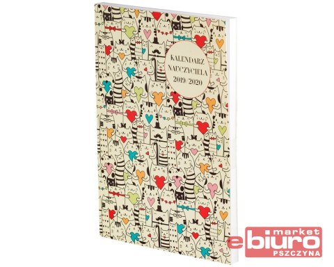 KALENDARZ NAUCZYCIELA A5 PCV BEZBARWNY TROPICAL