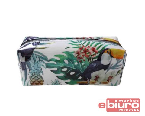 PIÓRNIK 8X19 BIAŁY TUKAN LIŚCIE INCOOD