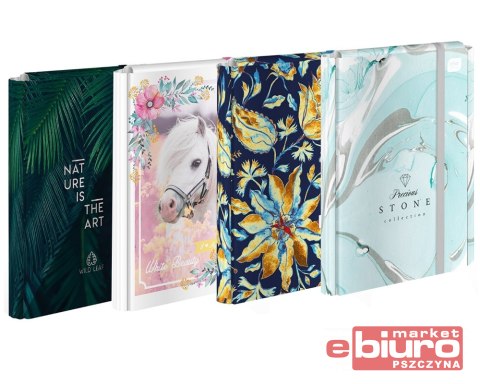 TECZKA Z GUMKĄ A4+ TWARDA OPRAWA GIRLS INTERDRUK