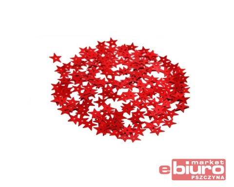 CEKINY GWIAZDKI MAŁE 7MM/5G CZERWONE CEKGWIAM-050