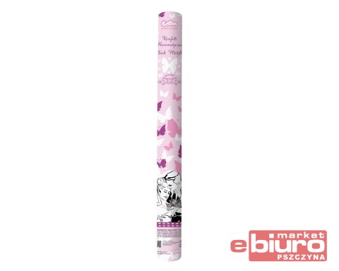 KONFETTI PNEUMATYCZNE BIAŁE MOTYLKI 60CM GODAN