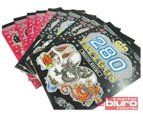 KSIĄŻECZKA TATUAŻ TATOO 1067