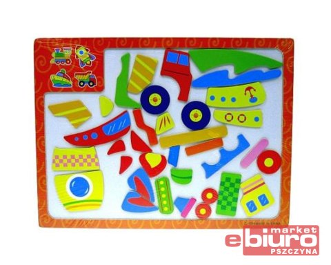 PUZZLE POJAZDY MAG.TABLICA 23X30CM 3 C-004