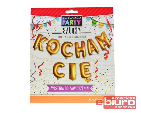 BALONY PARTY "KOCHAM CIĘ" BAL-008 KUKARTKA