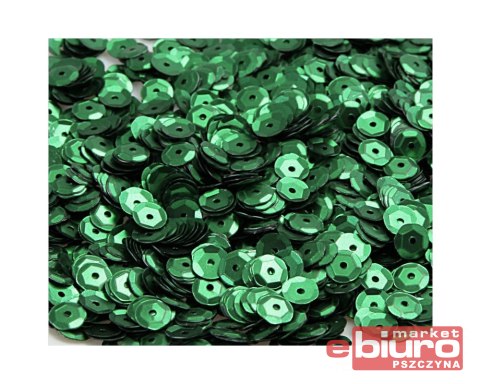 CEKINY 8MM/15G ZIELONY MATOWY CEK8-NR32