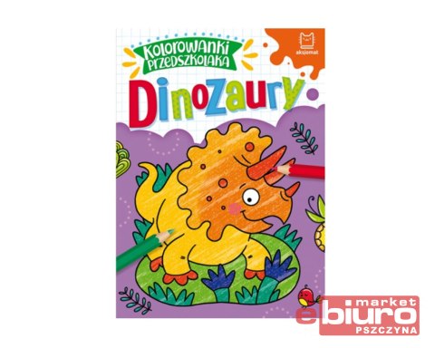 KOLOROWANKI PRZEDSZKOLAKA DINOZAURY