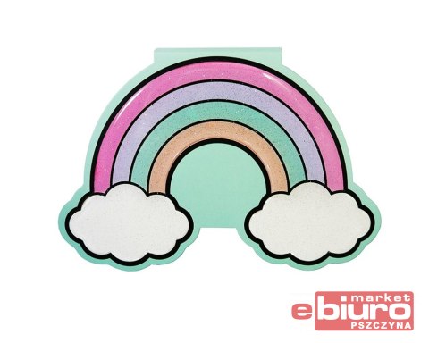 NOTES Z KARTKAMI SAMOPRZYL.120K GŁADKI TĘCZA