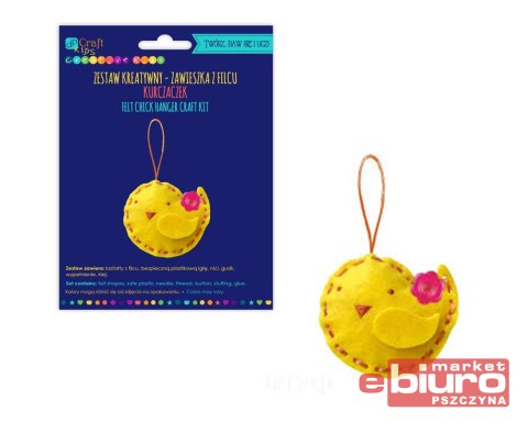 ZESTAW KREATYWNY ZAWIESZKA Z FILCU KURCZACZEK