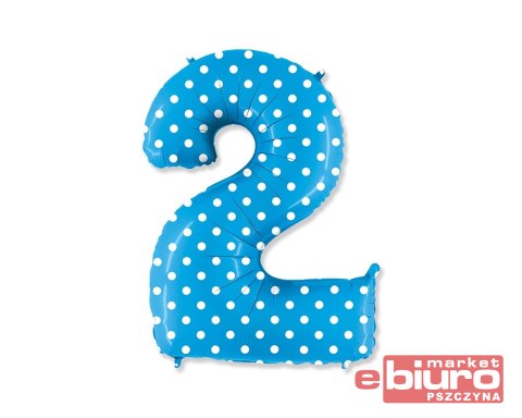 BALON NR.2 TURKUS W KROPKI 832PT-P