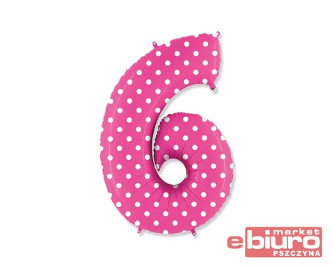 BALON NR.6 FUKSJA W KROPKI 846PF-P