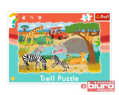 PUZZLE 15 RAMKOWE SAFARI 31217 TREFL