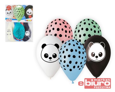 BALONY PREMIUM HEL PANDA 13 CALI 5 SZT