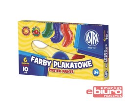 FARBY PLAKATOWE 6 KOLORÓW 10 ML ASTRA