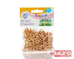 MINI SPINACZE DERWNIANE 50SZT RUSTYK. KLAMERKI