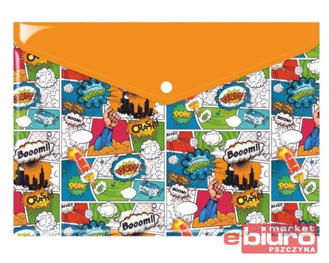 TECZKA KOPERTA PP A4 Z NADRUKIEM KOMIKSY