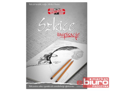 BLOK INSPIRACJE 1 SZKICE A4 20 KARTEK 110G